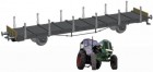 523602 Fleischmann Flat car without brakes loaded with tracktor type S